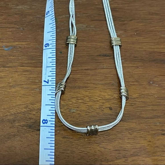 5/$20 Silver and gold multi strand necklace - Picture 3 of 3